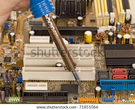 Printed circuit board repair work