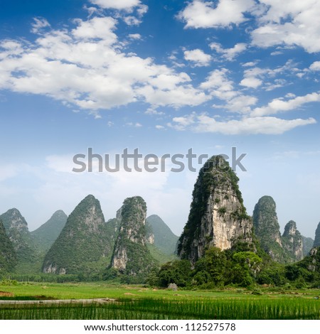 Pastoral scenery in Guilin,China