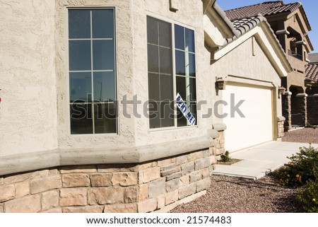 empty house for rent in a residential housing development