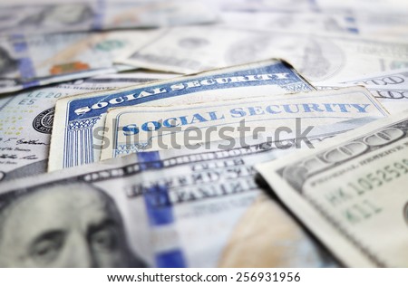 Social Security cards and assorted cash