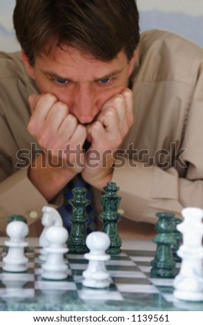 Chess player (shallow DOF)