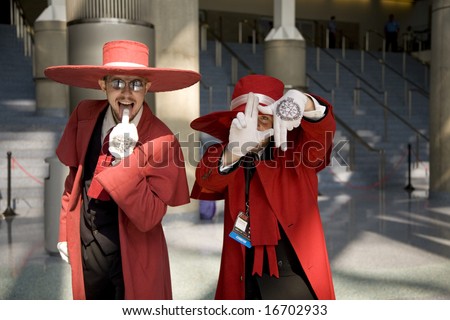 LOS ANGELES - JULY 5:   Anime fans portraying  \'Alucard\' from \'Helsing\' at the 20008 Los Angeles Anime Expo at the LA Convention Center.