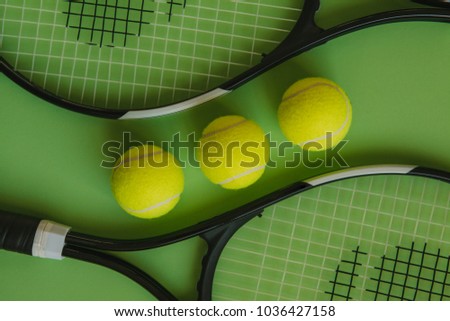 Similar – Image, Stock Photo Flat lay of three plates and some cutlery