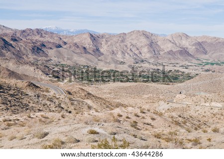 The Santa Rosa and San Jacinto Mountains near Palm Desert California