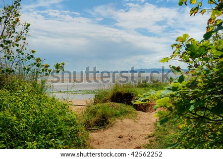 Swansea Beach, UK, on a bright summer\'s day