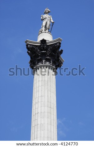 top of nelsons column london england taken in july 2007