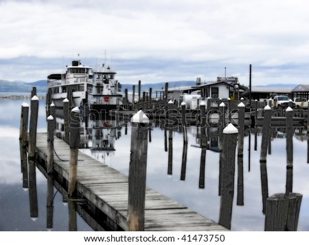 The harbor on Lake Champlain, Burlington, Vermont.