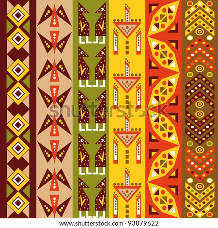 African Pattern Stock Vector Illustration 93879622 : Shutterstock