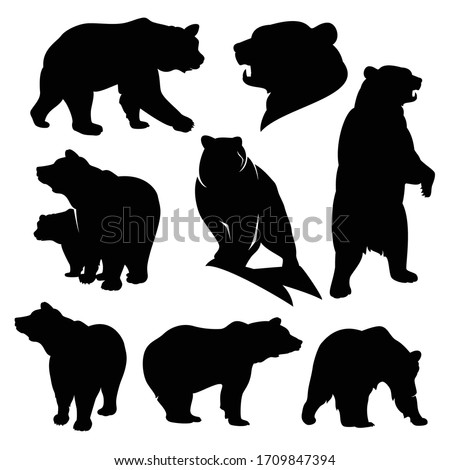 Grizzly Bear Silhouette Vector | Free download on ClipArtMag