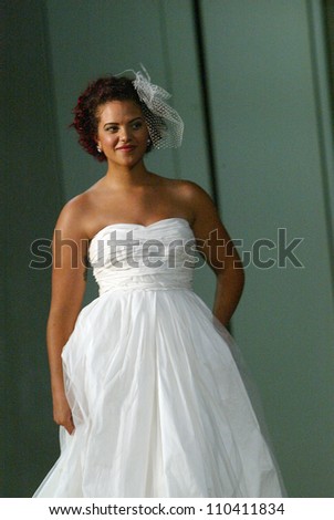 SAN DIEGO, CA - AUGUST 12: An unidentified model walks the runway during the San Diego Bridal Bazaar at the San Diego Convention Center in San Diego, CA on August 12, 2012.