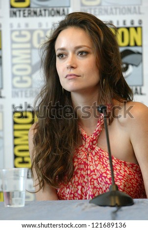 SAN DIEGO, CA - JULY 13: Summer Glau attends a press conference for \