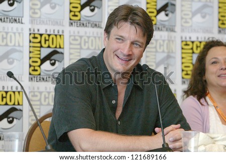 SAN DIEGO, CA - JULY 13: Nathan Fillion attends a press conference  for \