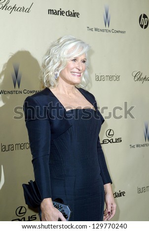 BEVERLY HILLS, CA - JAN. 13: Glenn Close arrives at the Weinstein Company\'s 2013 Golden Globes After Party on Sunday, January 13, 2013 at the Beverly Hilton Hotel in Beverly Hills, CA.