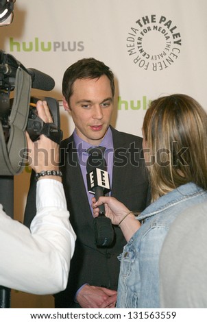 BEVERLY HILLS - MARCH 13: Jim Parsons is interviewed by the media at the 2013 Paleyfest \