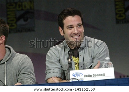 ANAHEIM, CA - MARCH 31: Colin Donnell participates in a panel discussion at the 2013 Wondercon convention on March 31, 2013 in Anaheim, CA.