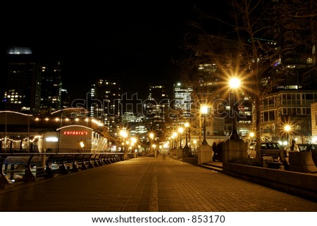 Vancouver street at Night