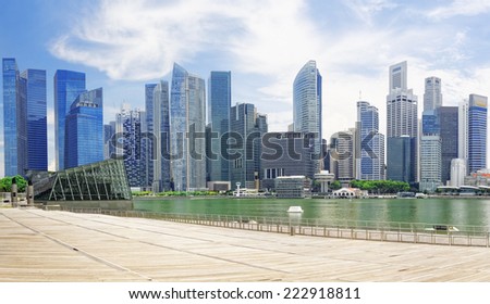 Singapore city skyline at day asia famous downtown