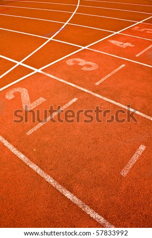 ace track lanes curve detail for background sports concepts