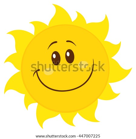 Vector Smiling Cartoon Sun | Download Free Vector Art | Free-Vectors