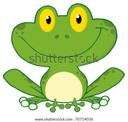 Happy Frog Cartoon Character Stock Photo 70714036 : Shutterstock