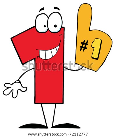 Cartoon Character Number One Stock Photo 72112777 : Shutterstock
