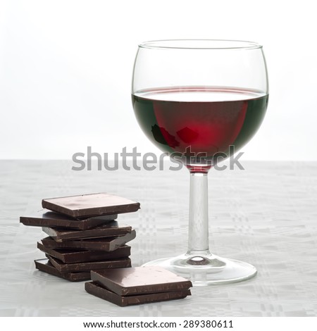 Healthy heart food - dark chocolate and red wine. YES!!!