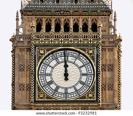 High Noon - Big Ben, London - almost midnight, midday,
