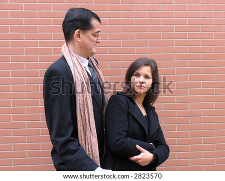 Couple, woman not very interested