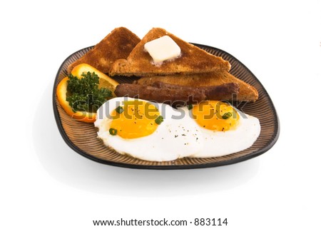 sausage and eggs sunny side up