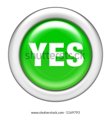 Green Yes Button Stock Photo 1169793 : Shutterstock