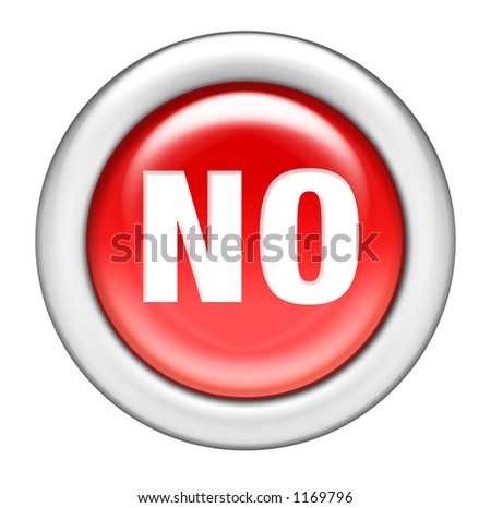 Red No Button Stock Photo 1169796 : Shutterstock