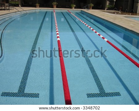 Olympic Swimming Pool with Lanes