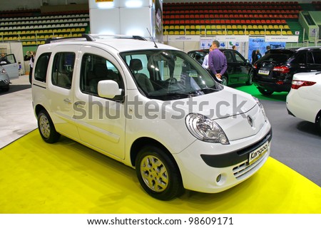 UFA, RUSSIA - MAY 11: Panel van Renault Kangoo exhibited at the annual Motor show \