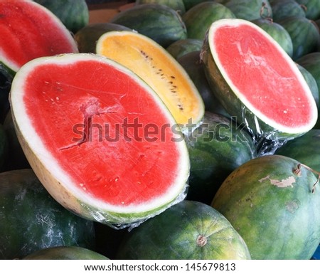 Watermelon at the fruit stall