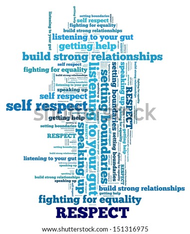 Respect Concept in word collage