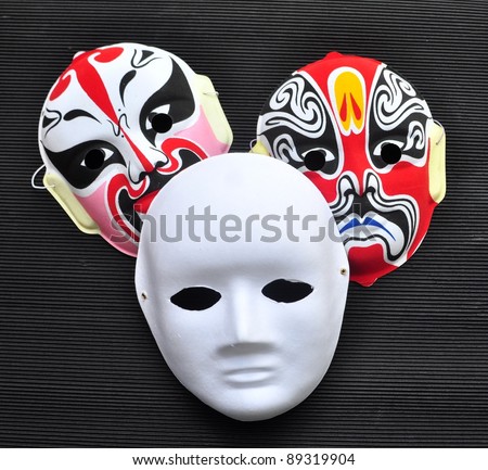 Chinese Opera And White Mask Stock Photo 89319904 : Shutterstock