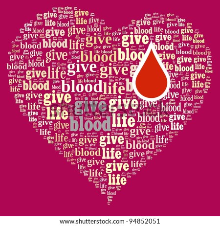 stock photo : Give blood, give life