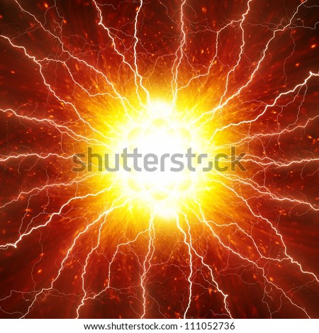 Abstract science background - big exploding in universe, big bang theory
