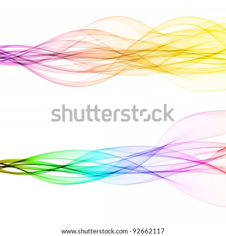 Abstract background - colorful smoke on white