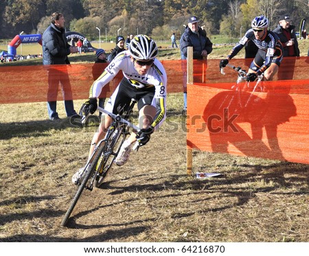 TABOR, CZECH REPUBLIC - OCTOBER 28: Cyclo-Cross Radomir Simunek Memorial, UCI I.CAT International Race Men Elite on October 28, 2010 in Tabor, Czech Republic