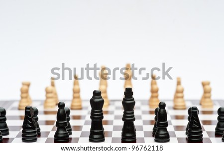 Application of chess strategy and tactics into business field concept