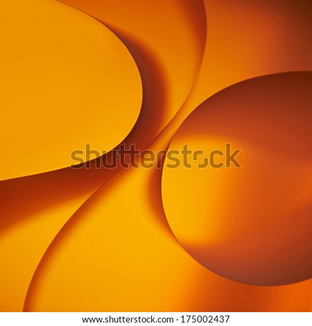 Abstract twisted  orange curves.Background.
