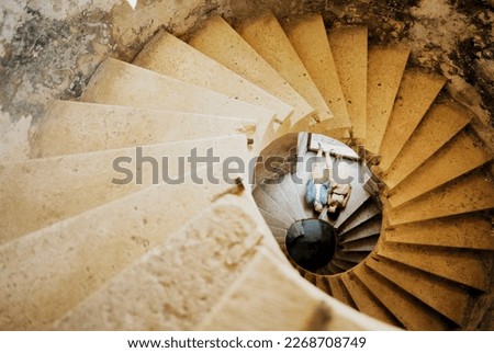 Similar – Image, Stock Photo Spiral staircase lying