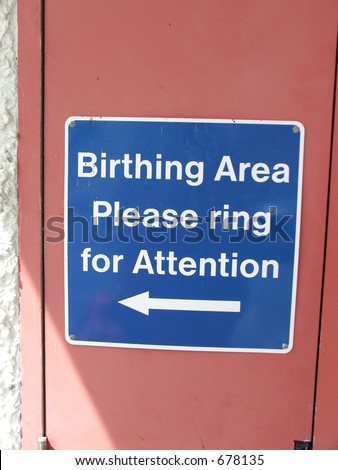 Sign on Maternity Ward