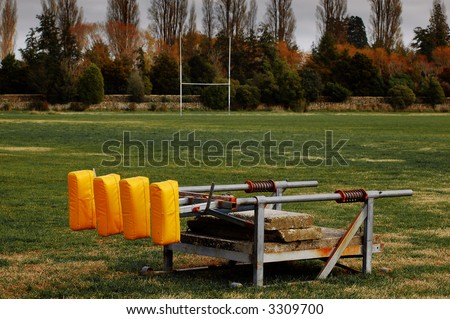 Scrum machine for rugby practice