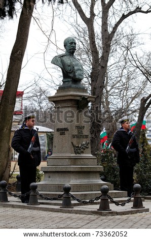 VARNA, BULGARIA - MARCH 3: Officials, military personal and common people take part in the Liberation Day celebrations on March 3, 2011 in Varna, Bulgaria.