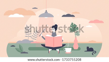 Journaling vector illustration. Writing daily diary flat tiny persons concept. Self expression in text note as psychological trauma therapy or treatment. Style of communication as stress reliever.
