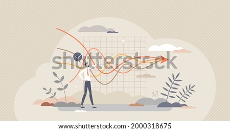 Strategic partnership and merge business for common goal tiny person concept. Company collaboration and finance assets connection together for successful and efficient work project vector illustration