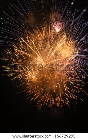 Sound and fury signifying celebration: Streaks, sparks, and gunpowder smoke in a cloud of fireworks