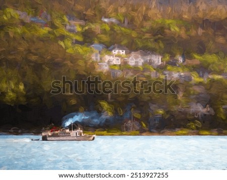 Similar – Image, Stock Photo An Impressionist view of a rural winter landscape
